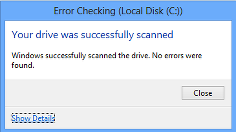 Check disk. Disk check successful.