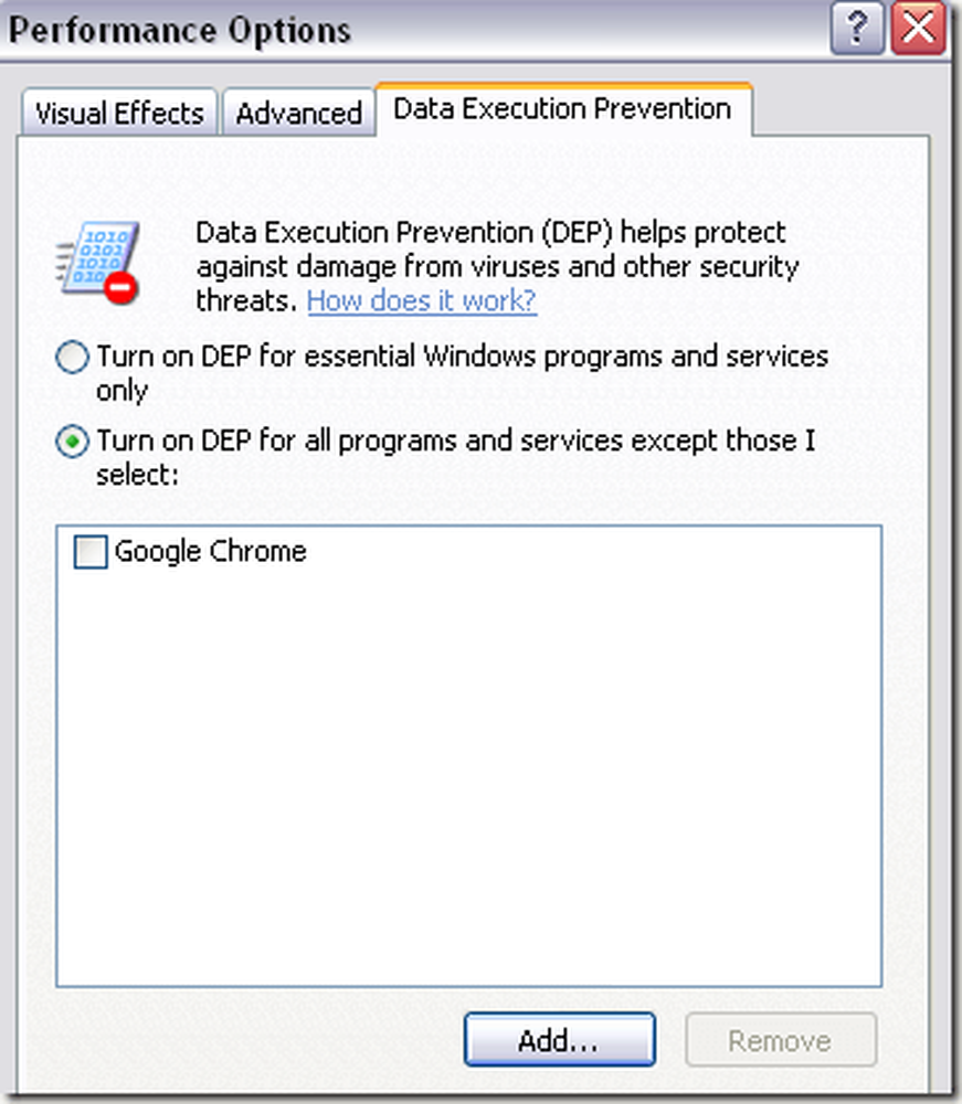 Định cấu hình hoặc Tắt DEP (Ngăn chặn thực thi dữ liệu) trong Windows