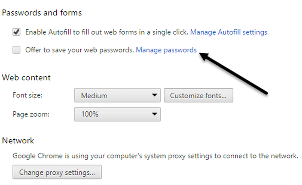 Hidden passwords. Save password in Windows.