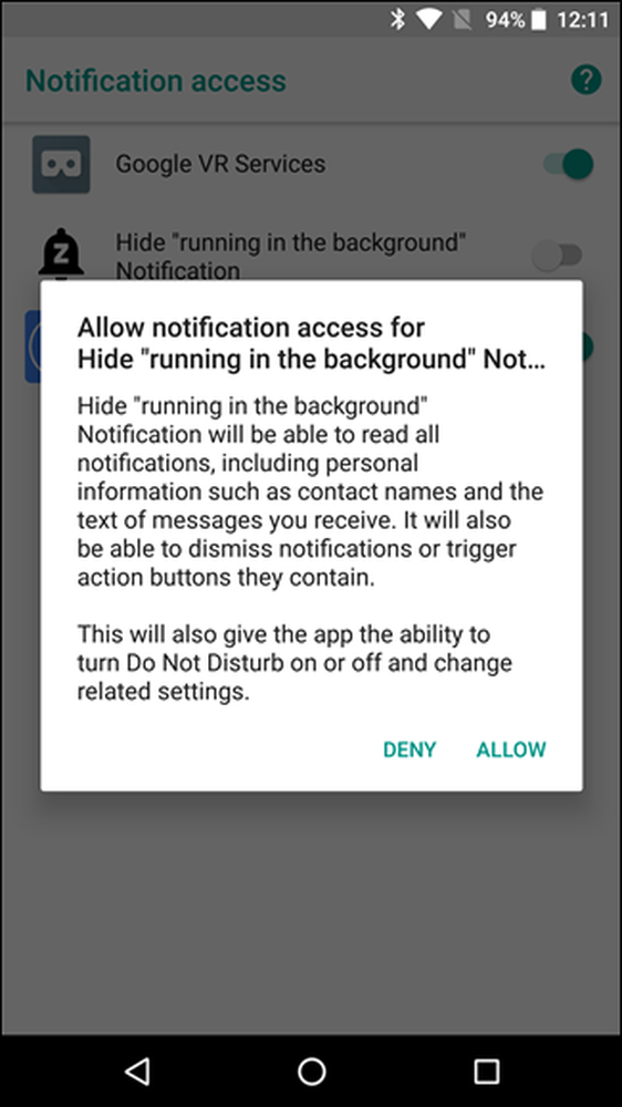 Background notifications