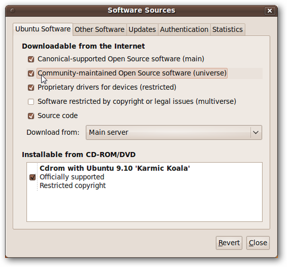 Download from. Ubuntu software source.