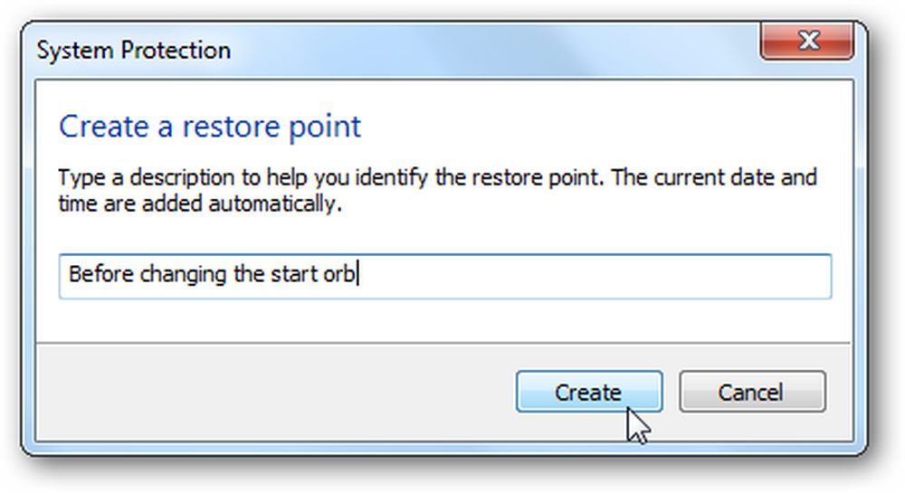 Restore point creator