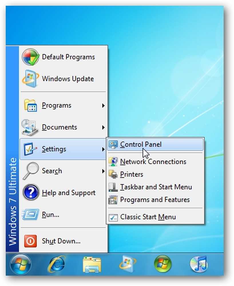 Taskbar Classic start menu. Как включить меню пуск в Windows 7.