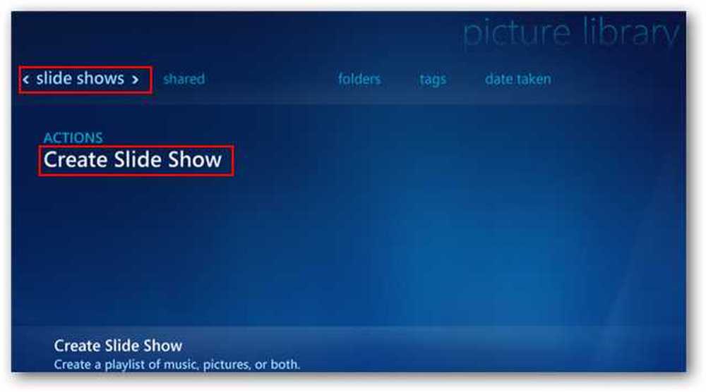 Slideshow best. Windows Media Center.