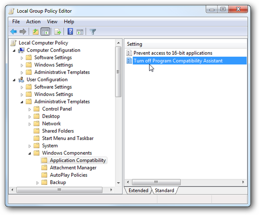 Group policy editor