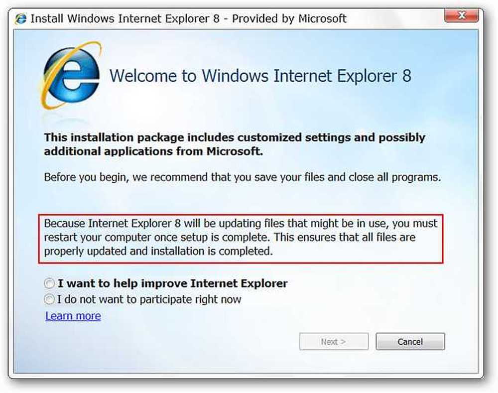 Internet explorer 8