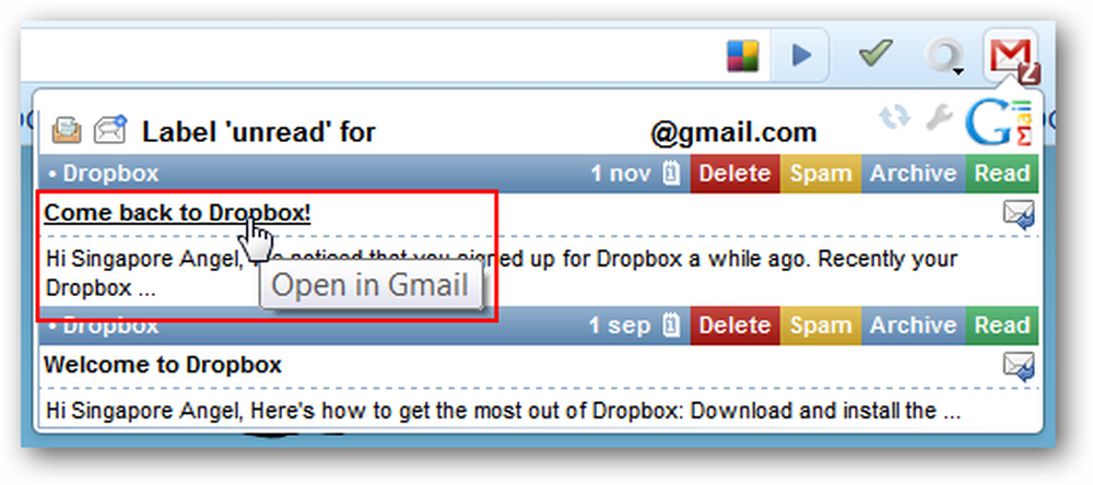 Quản lý E-mail của bạn trong Google Chrome một cách dễ dàng / làm thế nào để | Những bài học tốt nhất về phát triển web.