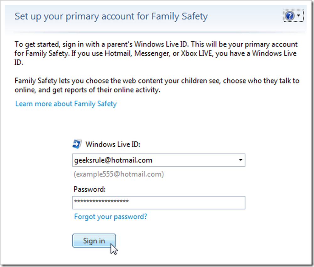 Windows live family safety