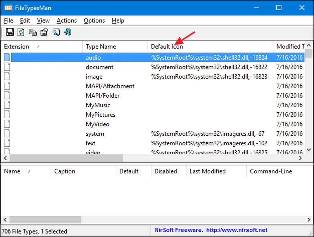 File default icon. How to change Type of file. Filetype.