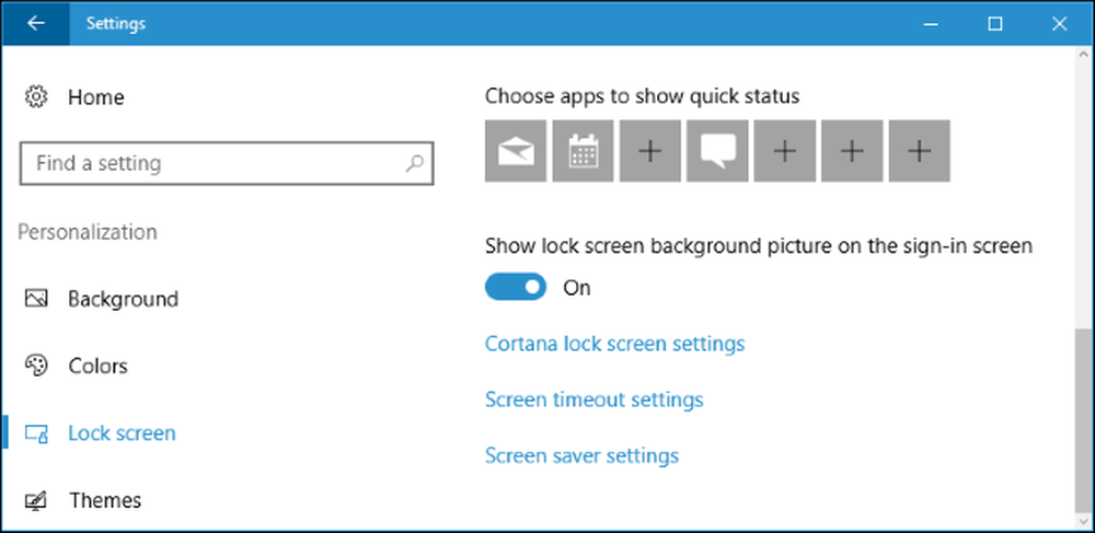 Screen setting