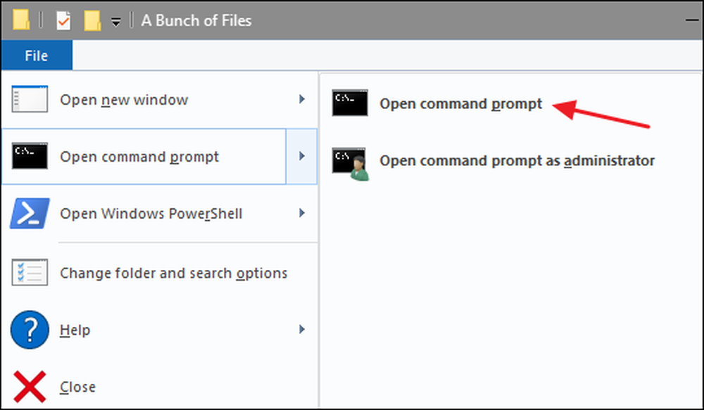 Open command prompt