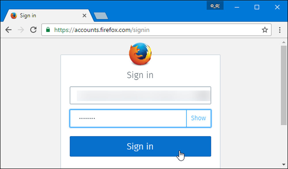 Firefox account