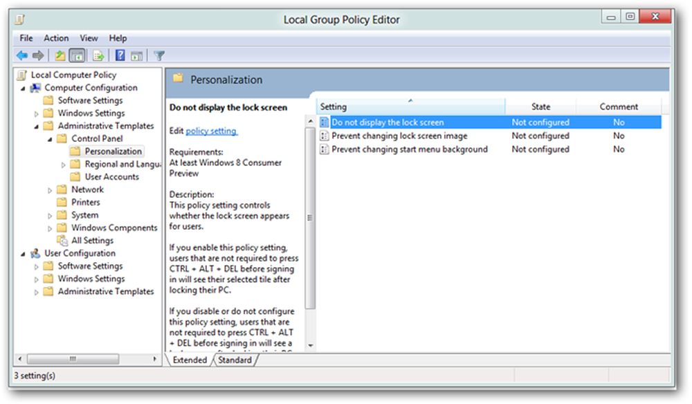 Group policy editor