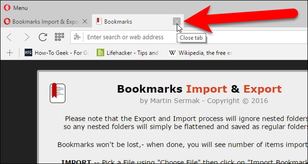 Browser bookmarks