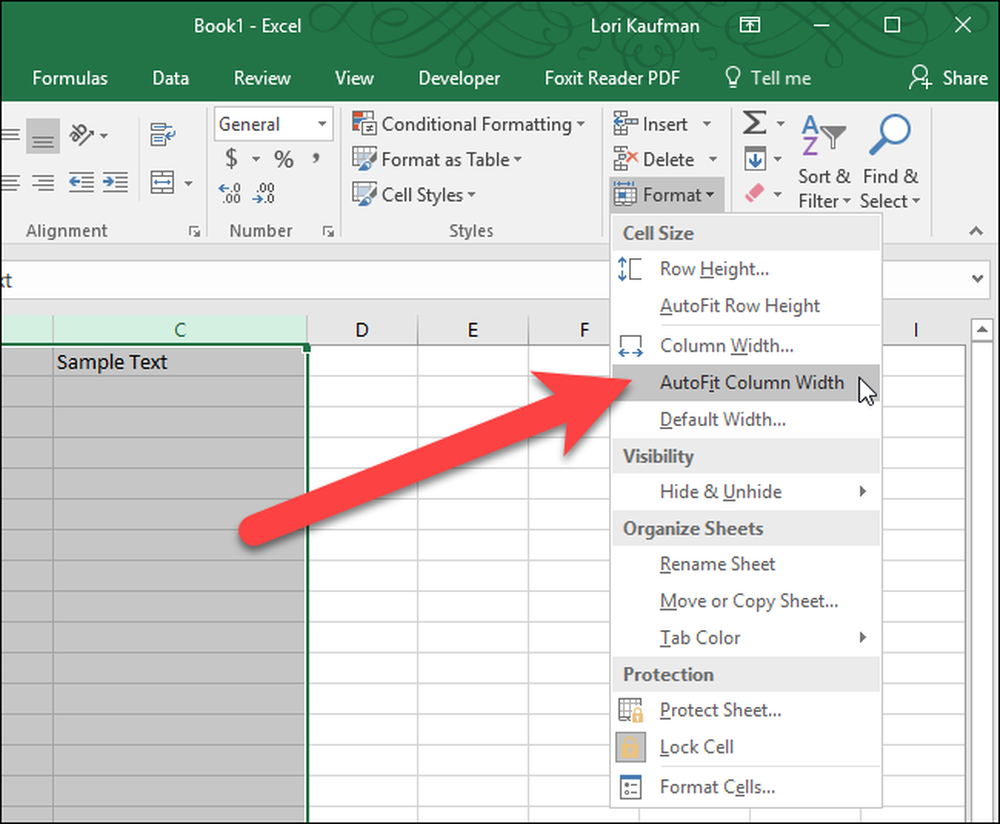 How To Set Column Width In Excel