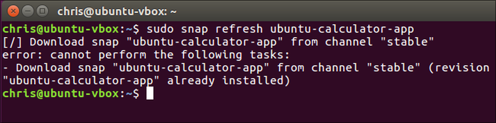 Cannot perform. Snap Linux. Ubuntu Snap updates.