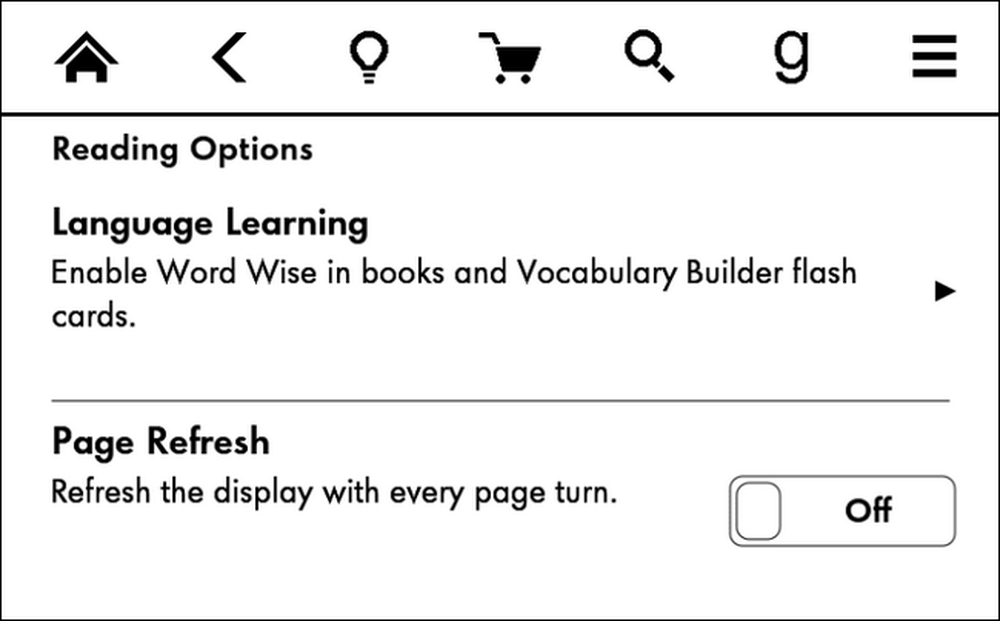 Reading options