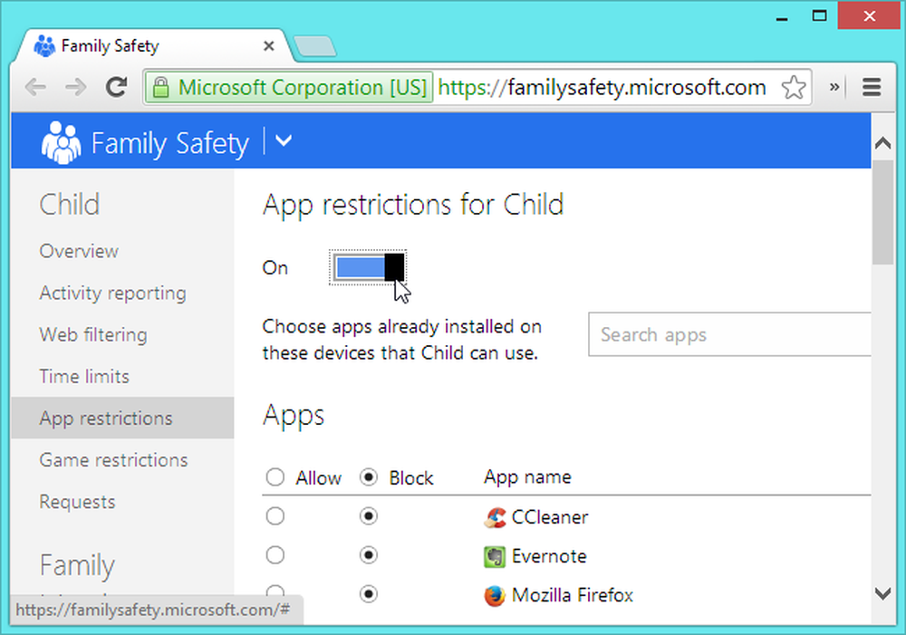 Microsoft Family Safety как отключить.