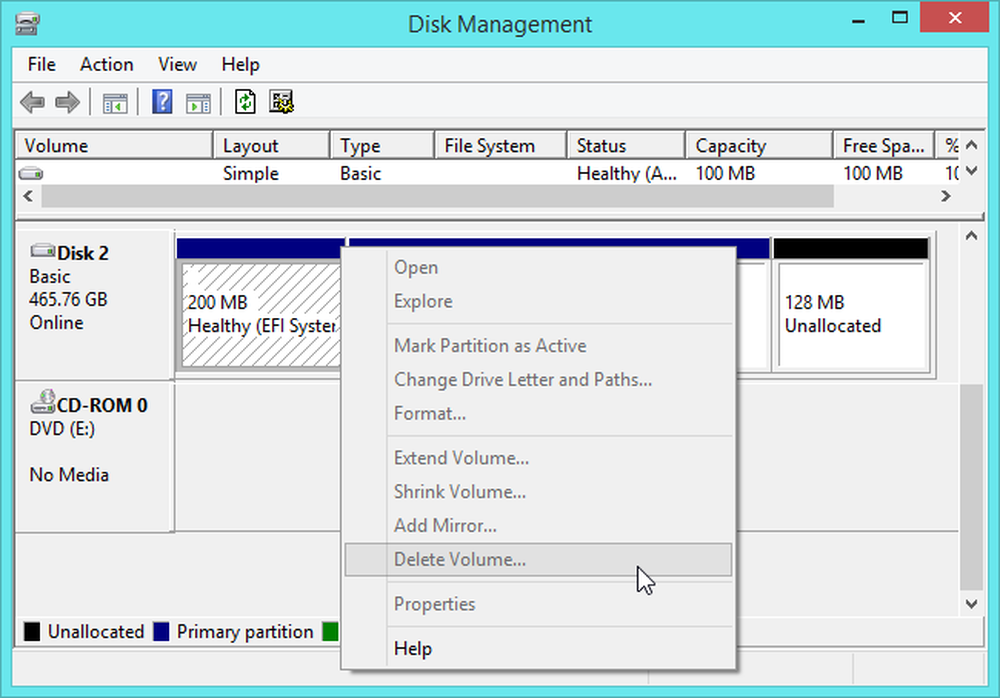 EFI System Partition. Windows Drive.