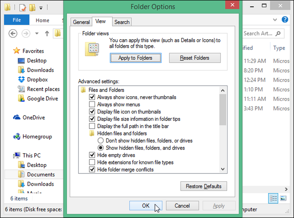 Folder does not exist. Folder option.