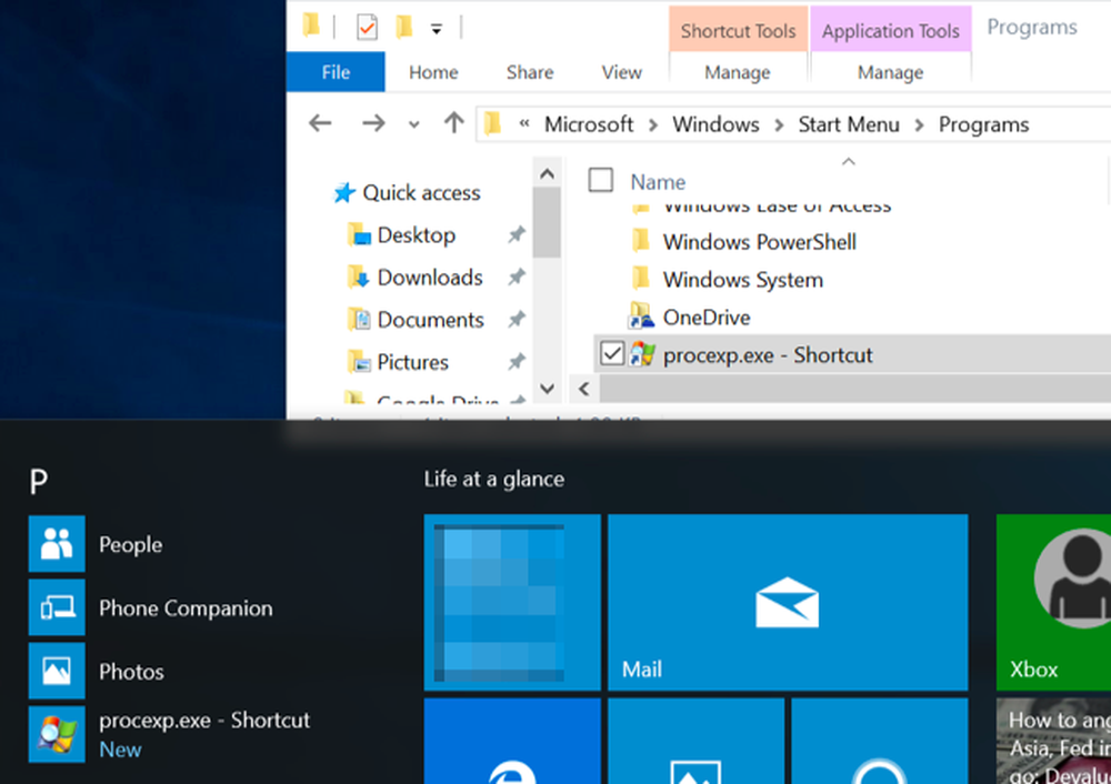 Start manage. Start menu shortcuts. Desktop shortcut in Windows.