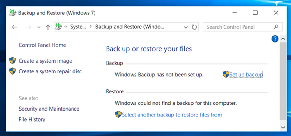 Restore files