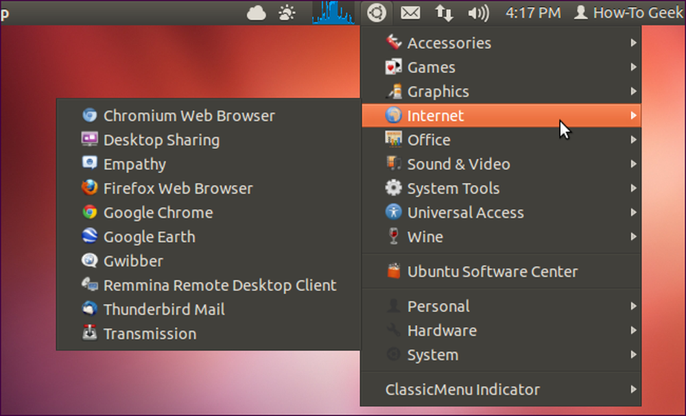 Desktop sharing. Пункт меню программы Ubuntu. Убунту категоризированные меню программ.