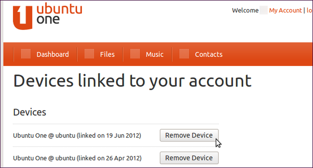 Device account. Ubuntu one.