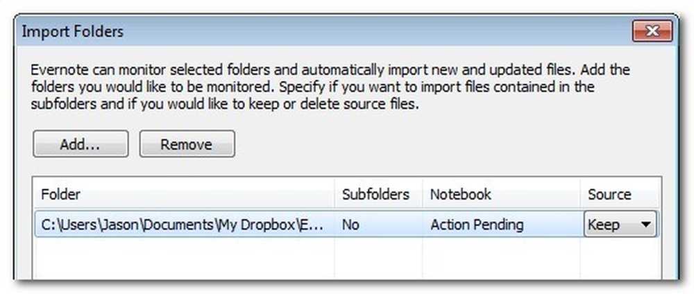 Import folder