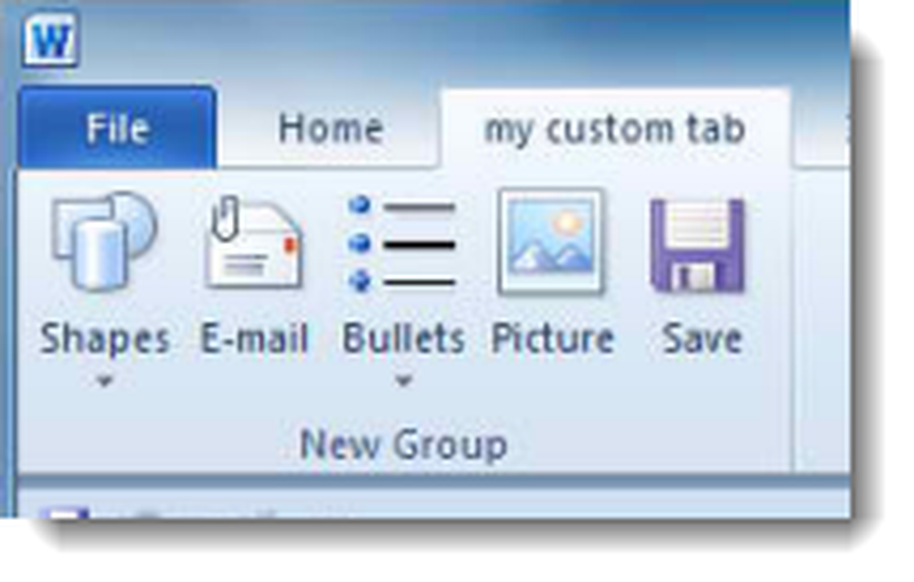 Custom tab