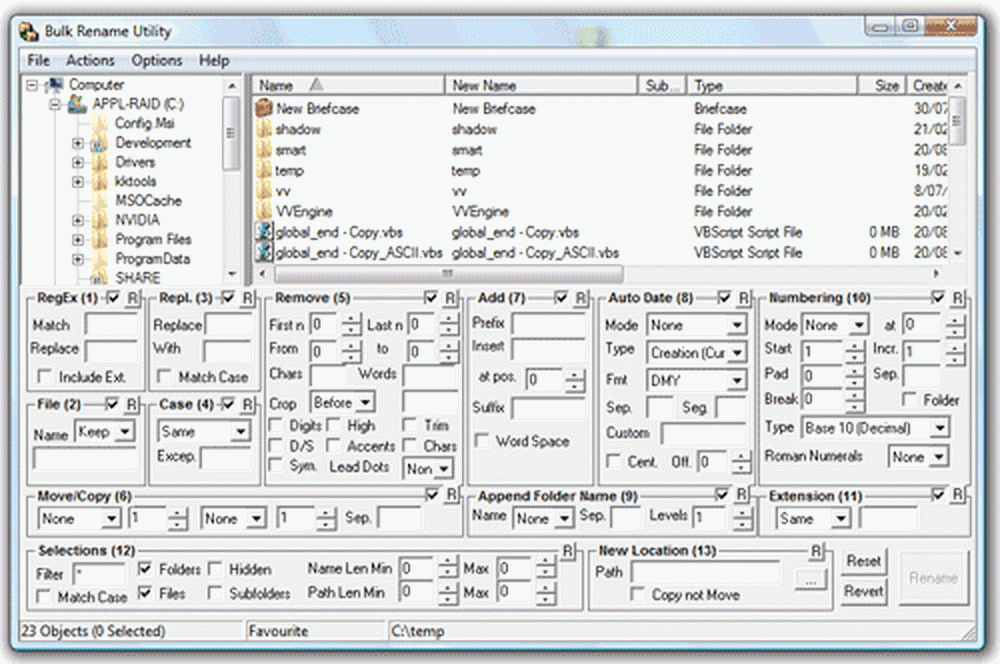 Rename package. Bulk rename Utility. Rename. Advanced Renamer. Rename it.