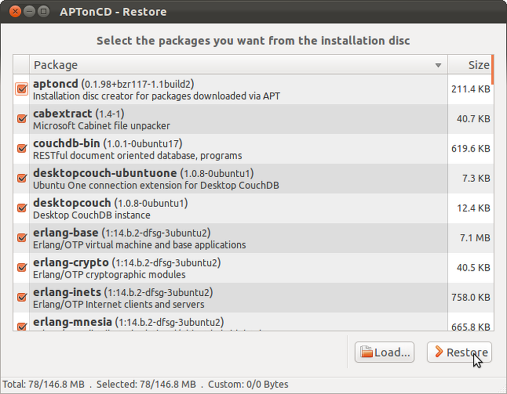 Ubuntu package list. Linux пакеты.