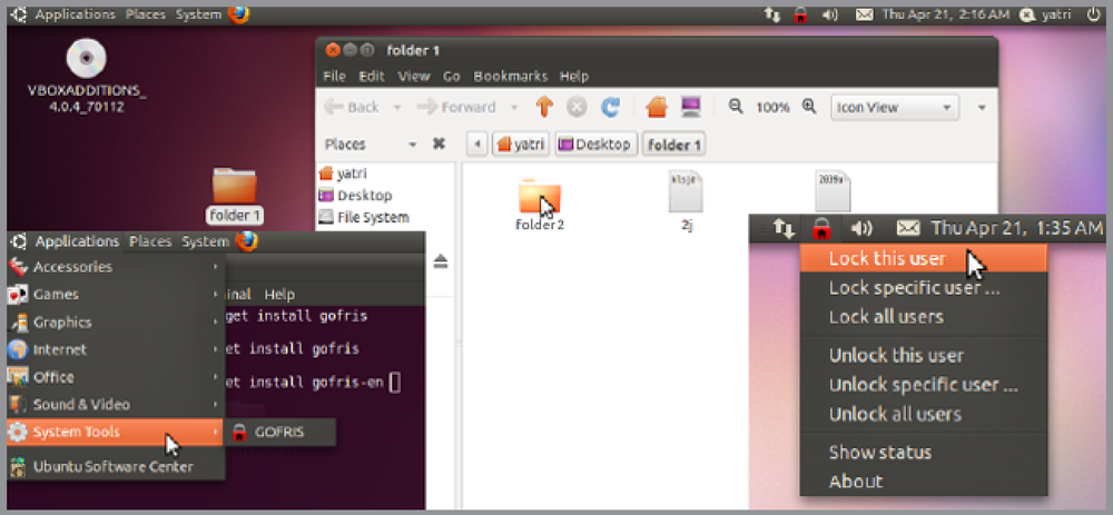 Linux режим киоска. Ubuntu мой компьютер.