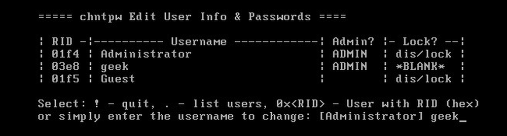 Nt password registry editor. Сброс пароля Windows 7 без установочного диска. Offline NT password and Registry Editor.